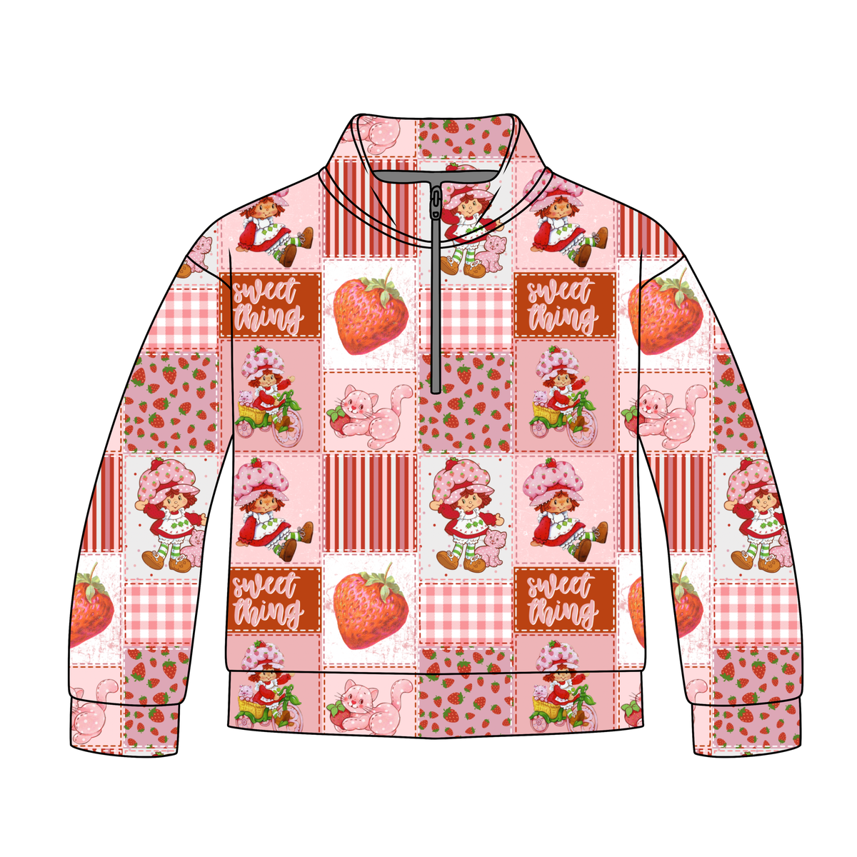 Strawberry SweetheartQuarter Zip-Up **PreOrder**