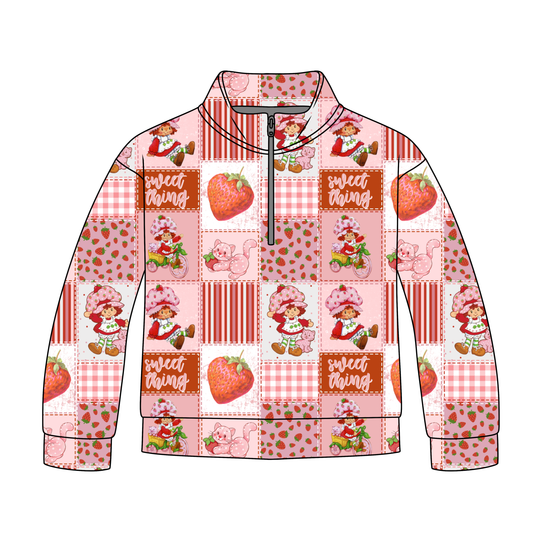 Strawberry SweetheartQuarter Zip-Up **PreOrder**