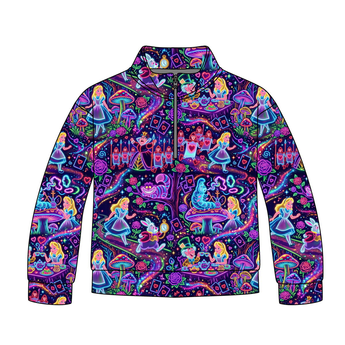 Wonderland After Dark Quarter Zip-Up **PreOrder**