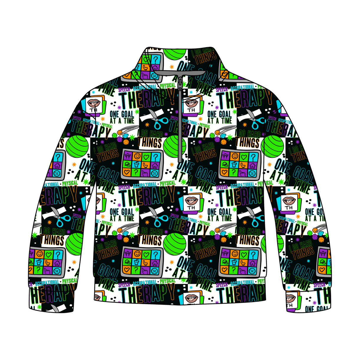 One Goal at a Time Quarter Zip-Up **PreOrder**