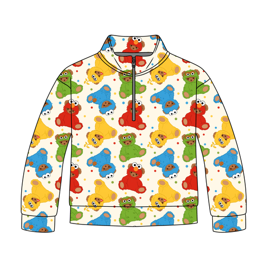 Snuggle Me Sesame Quarter Zip-Up **PreOrder**