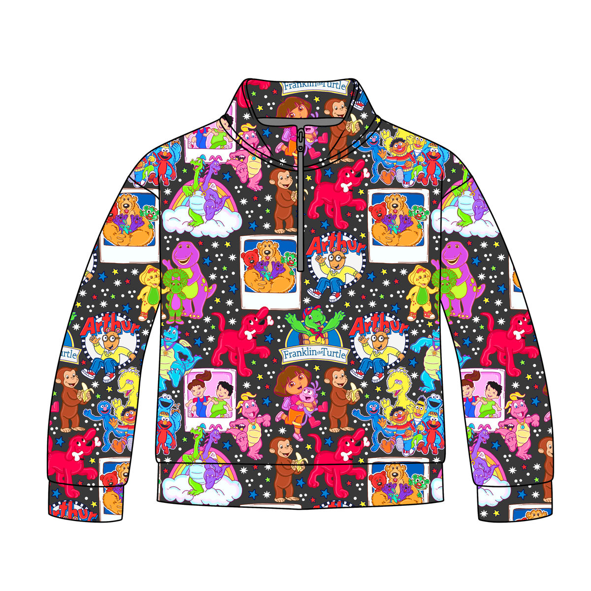 Core Memory Cartoons Quarter Zip-Up **PreOrder**