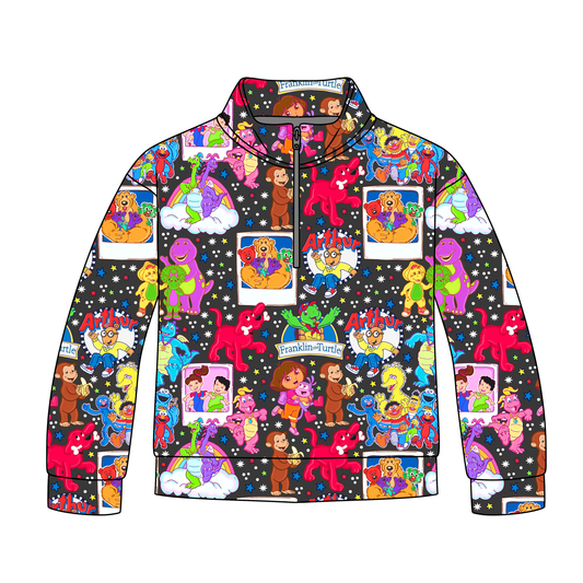 Core Memory Cartoons Quarter Zip-Up **PreOrder**