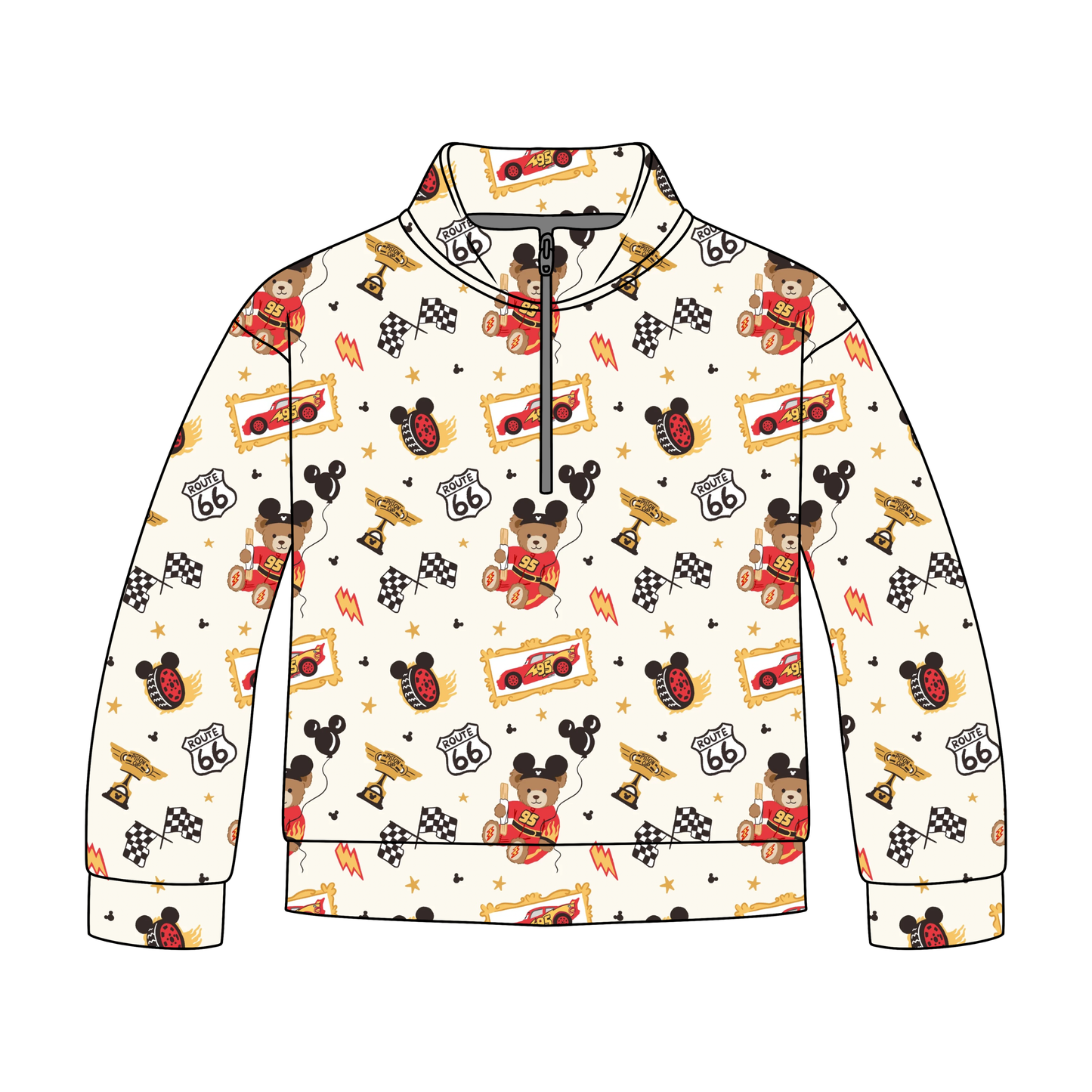 Born To Race Bears Quarter Zip-Up **PreOrder**