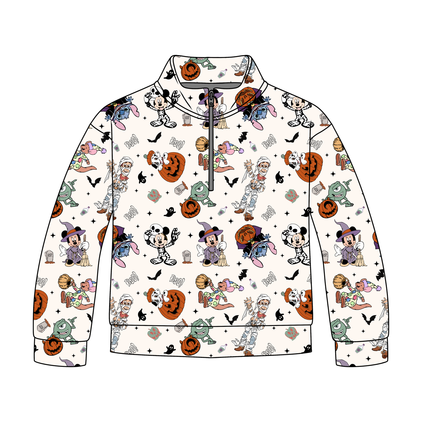 Haunts on Main Street Adult Quarter Zip-Up **PreOrder**