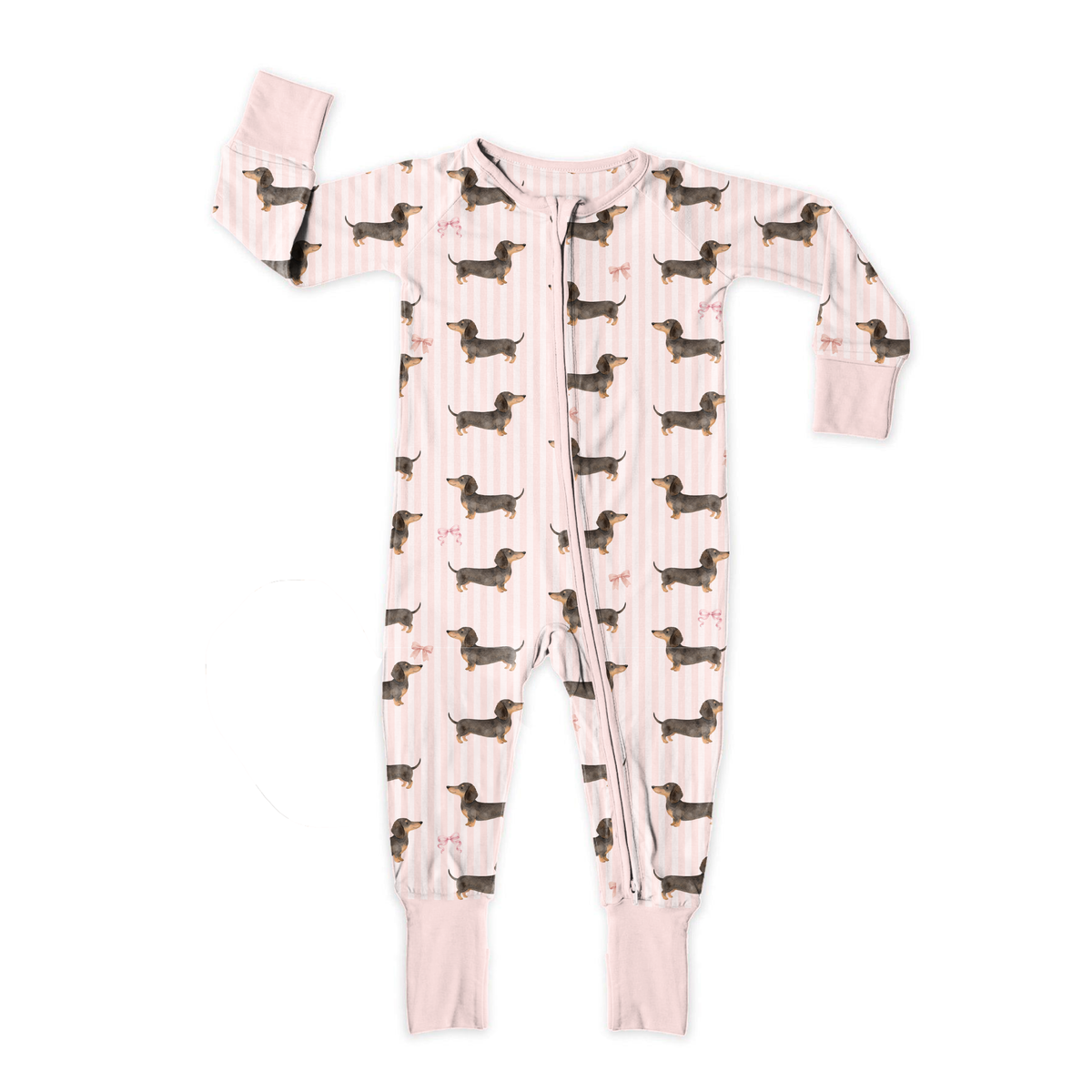 Doxie Daydreams Pink Zipper Sleeper **PreOrder**