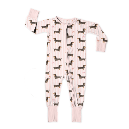 Doxie Daydreams Pink Zipper Sleeper **PreOrder**