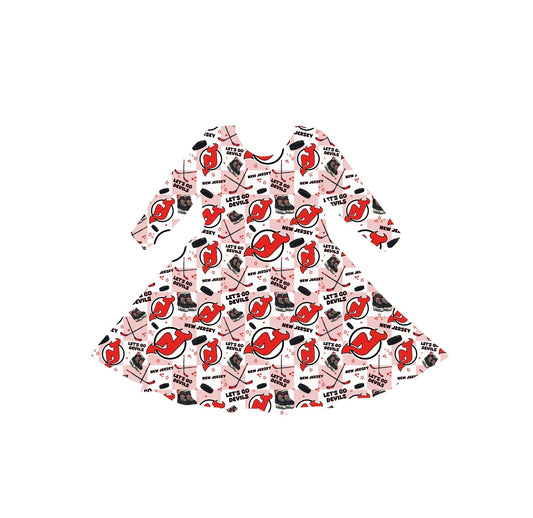 New Jersey Hockey Youth Twirl Dress *RTS*