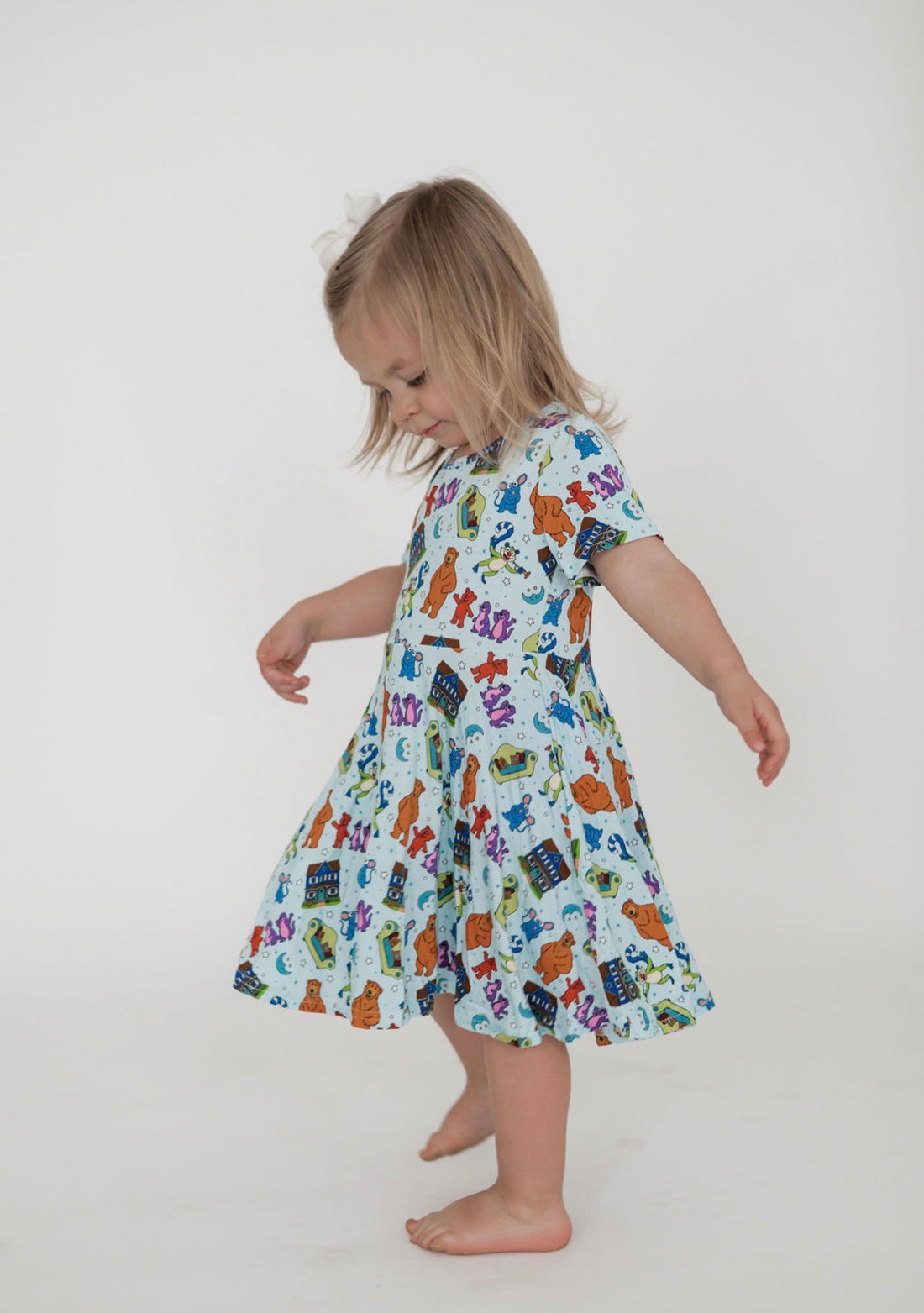 Blue House Besties Youth Twirl Dress *RTS*