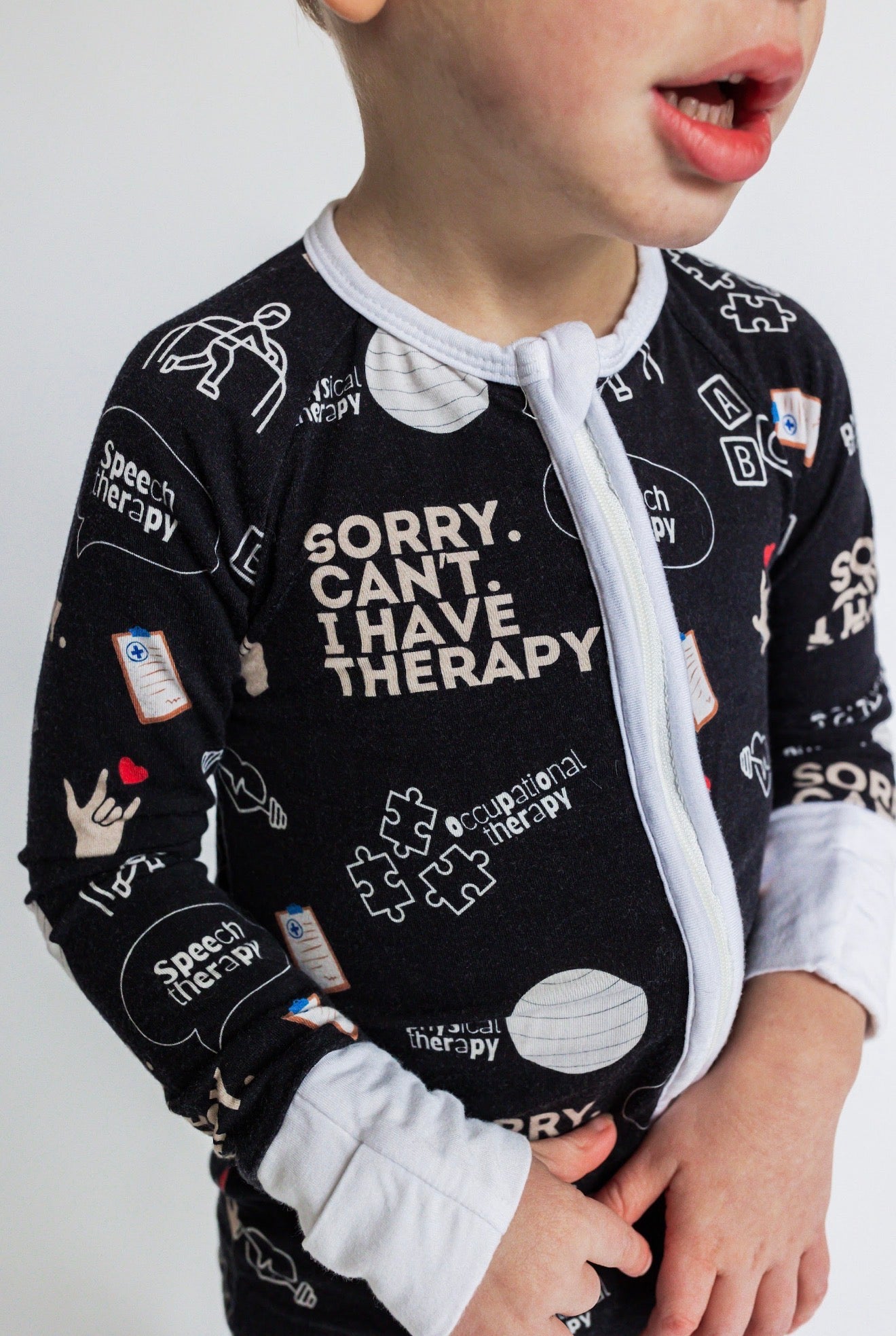 Sorry. Can't. I Have Therapy. Zipper Sleeper *RTS*