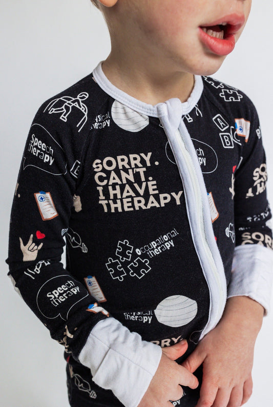 Sorry. Can't. I Have Therapy. Zipper Sleeper *RTS*