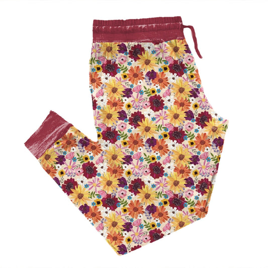 Sunshine Blooms Adult Joggers