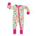 Fresh Picked Florals Medically Adaptable Zipper Sleeper *RTS*