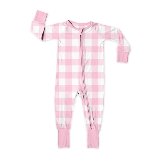 Gorgeous Gingham Zipper Sleeper *RTS*