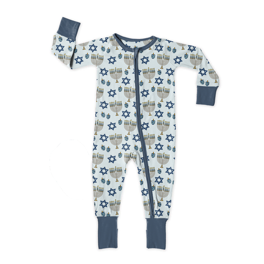 Happy Hannukah Zipper Sleeper **PreOrder**