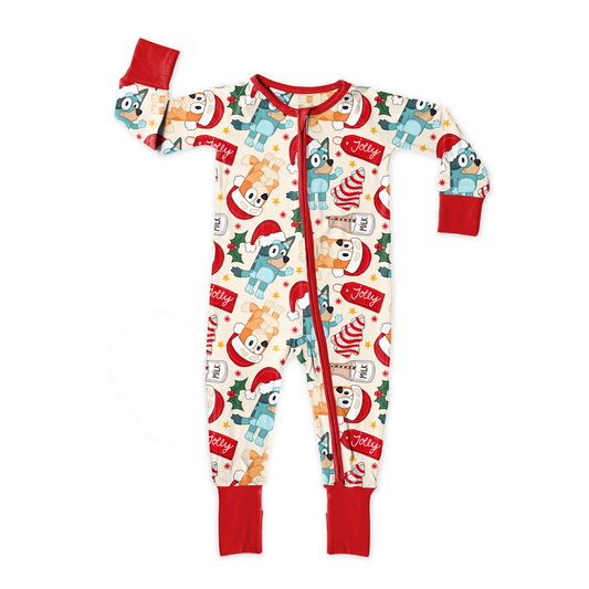 Holiday Heelers Zipper Sleeper **PreOrder**
