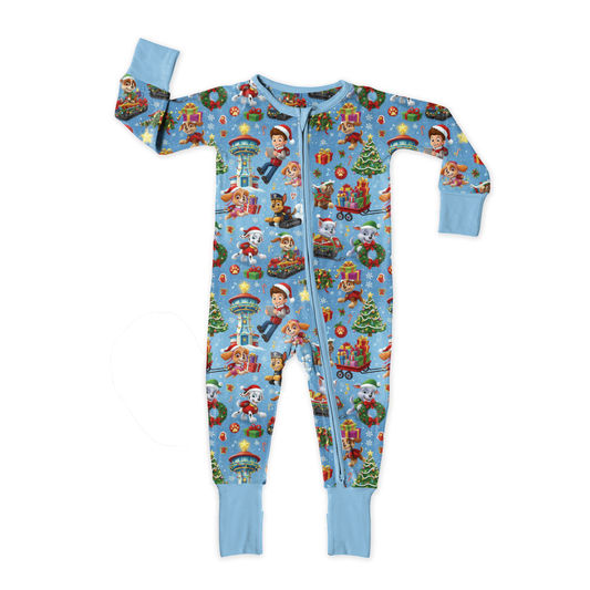 Holiday Hero Pups Zipper Sleeper **PreOrder**