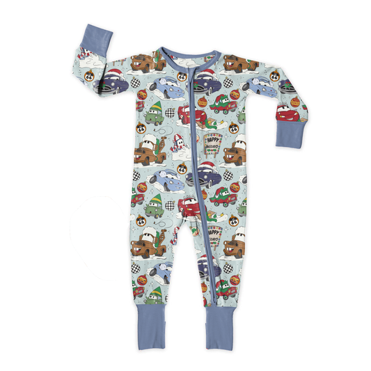 Holiday Pit Stop Zipper Sleeper **PreOrder**