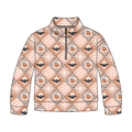 Pumpkin Patchwork Adult Quarter Zip-Up **PreOrder**