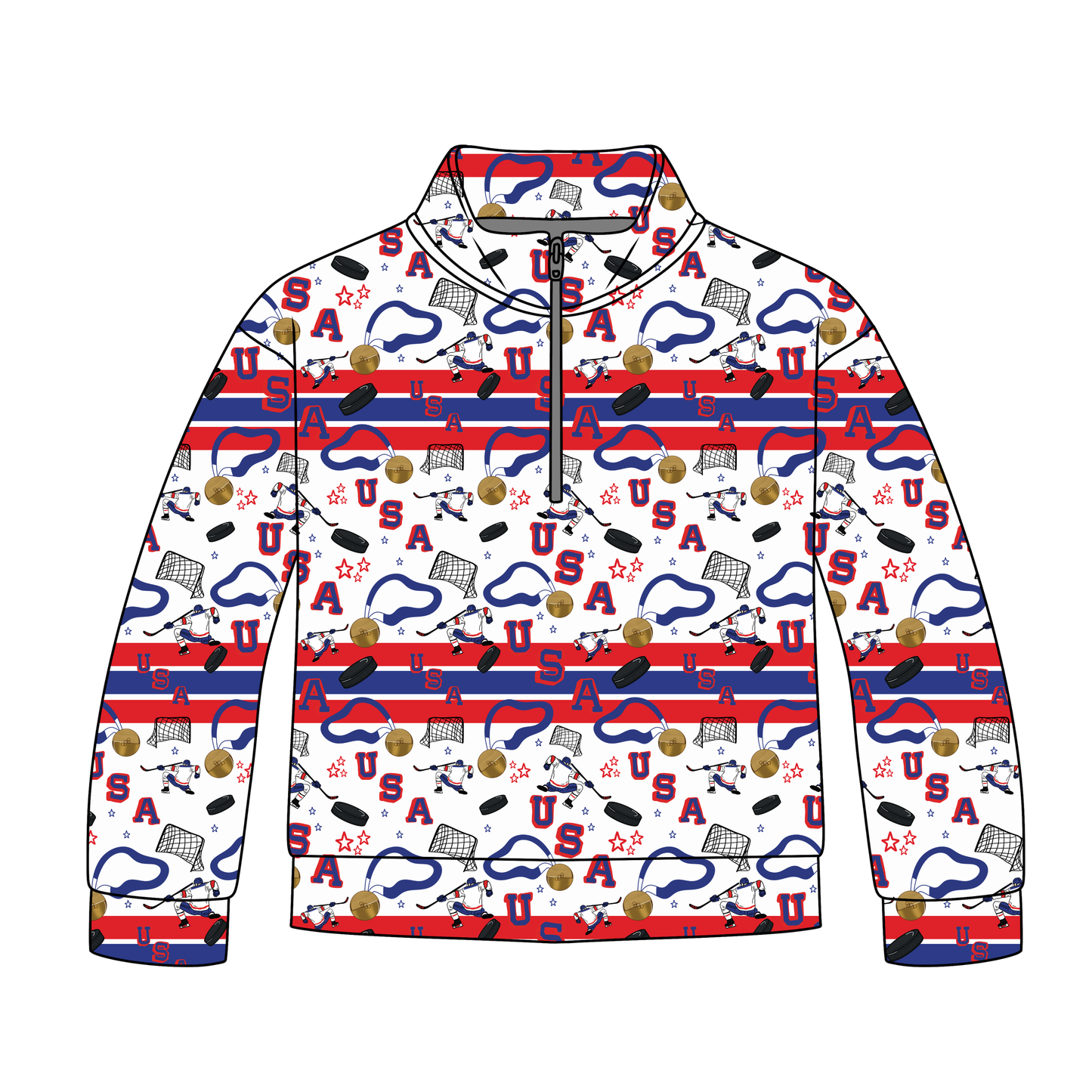 USA Hockey Quarter Zip-Up *RTS*