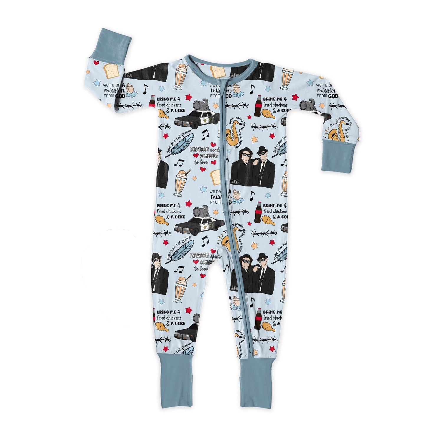 Shake Your Tail Feather Zipper Sleeper *RTS*