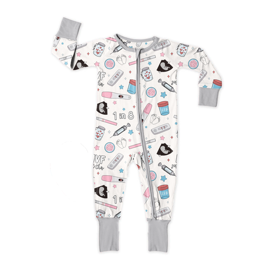 IVF Awareness Medically Adaptable Zipper Sleeper *RTS*