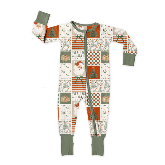 Merry Little Patchwork Zipper Sleeper **PreOrder**