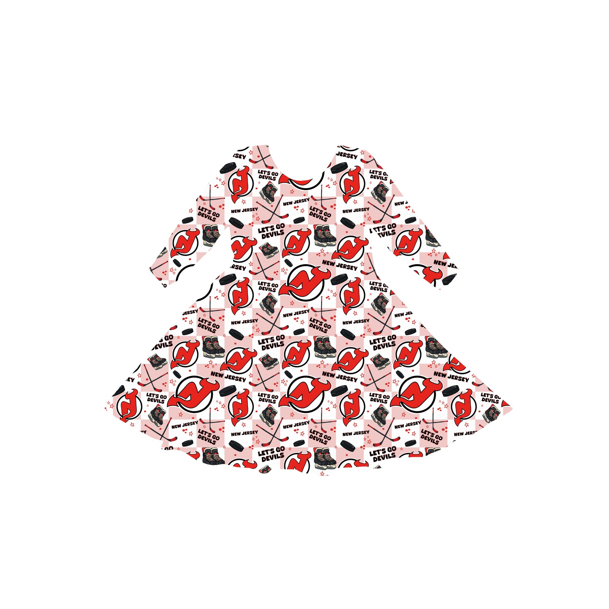 New Jersey Hockey Youth Twirl Dress **PreOrder**