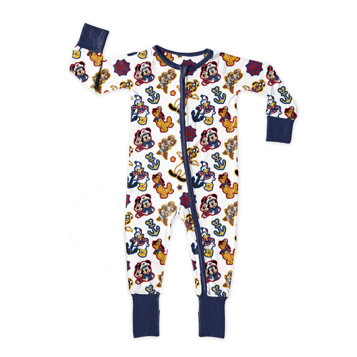 Nautical Nonsense Zipper Sleeper **PreOrder**