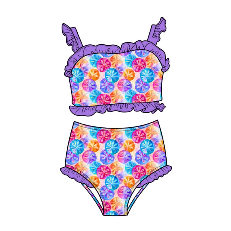Neon Tide 2-peice High-Waisted Swimwear *RTS*