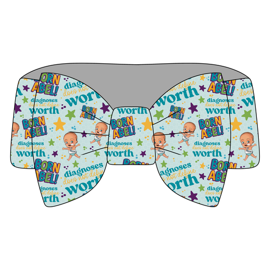 Diagnosis Does Not Define Worth Born Abel Bamboo Bow Headband *RTS*
