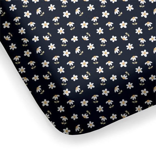 Moonlit Daisies Crib Sheet *RTS*