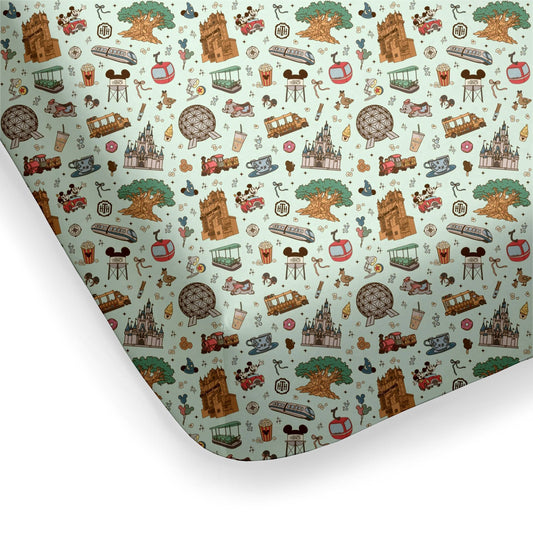 Dreamy Park Days Crib Sheet *RTS*