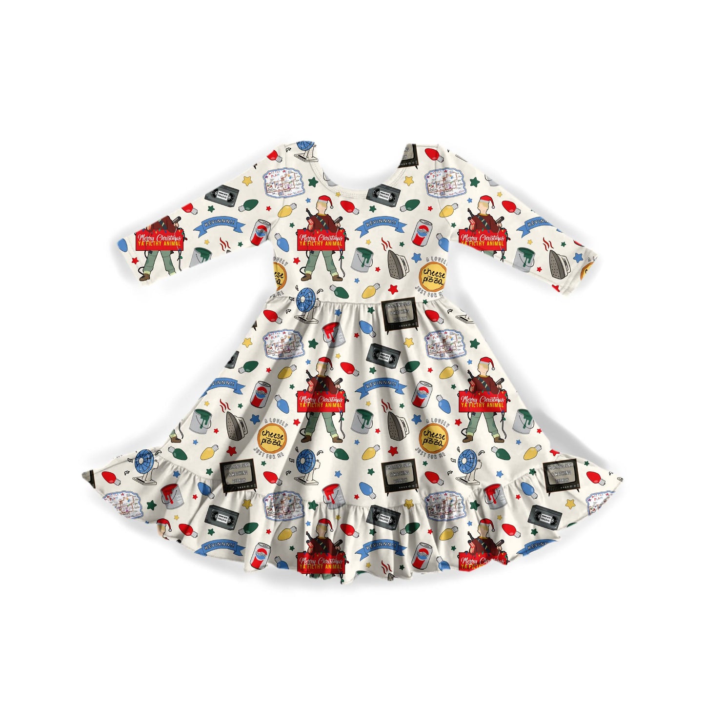 Home Alone Youth Twirl Dress **PreOrder**