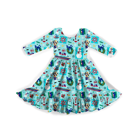 A Holiday At Sea Youth Twirl Dress **PreOrder**