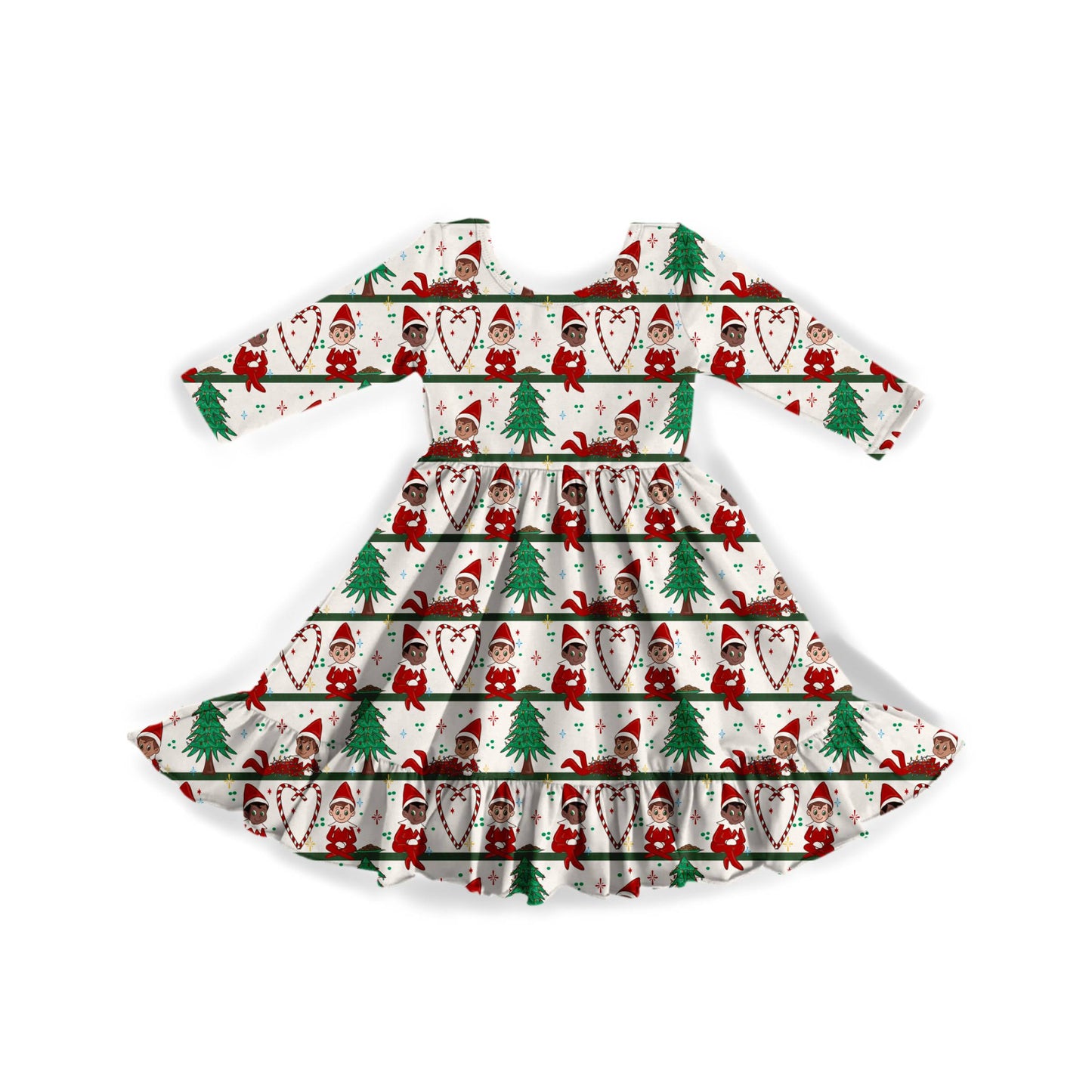 Elf on a Shelf Youth Twirl Dress **PreOrder**