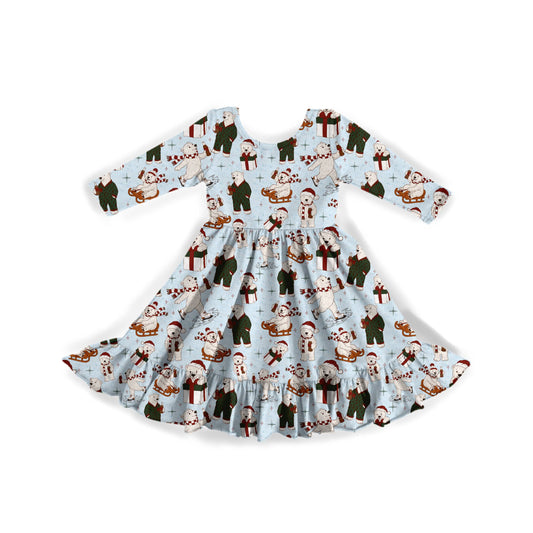 A Beary Merry Christmas Youth Twirl Dress **PreOrder**