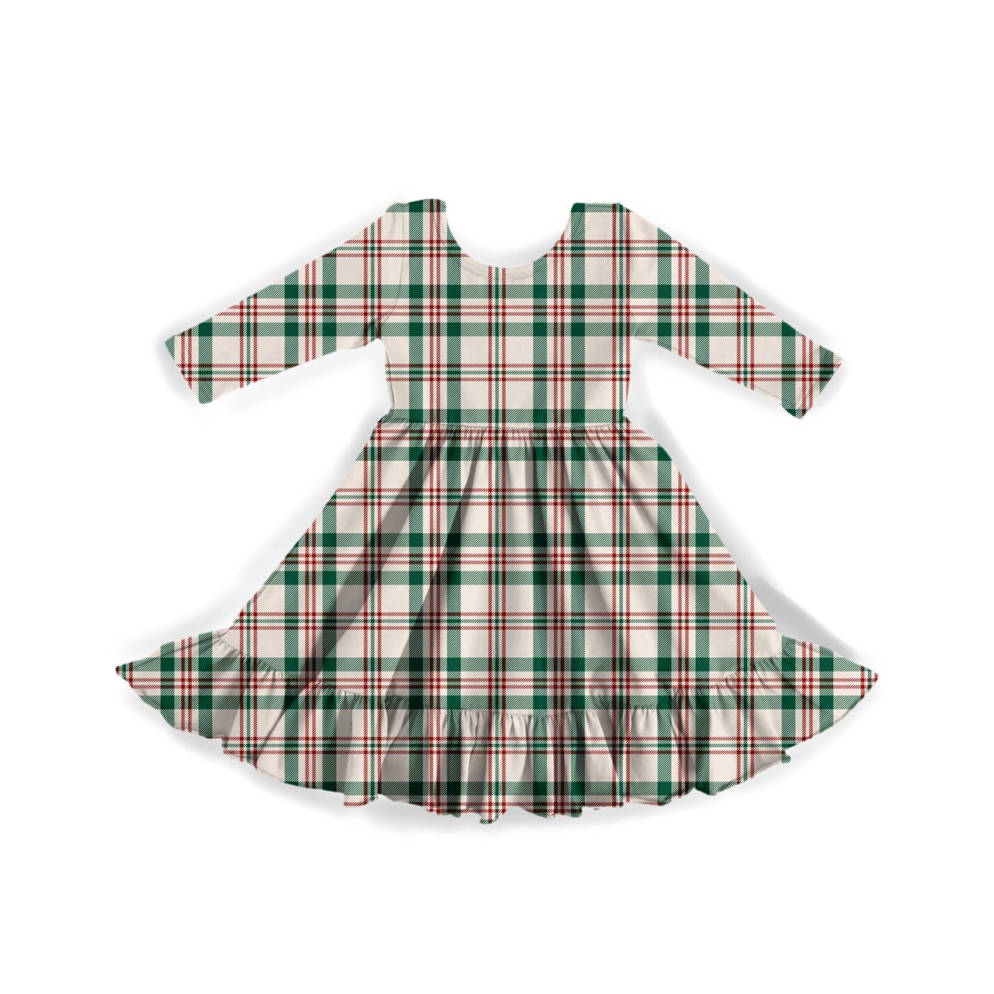 Wrapped in Plaid Youth Twirl Dress **PreOrder**