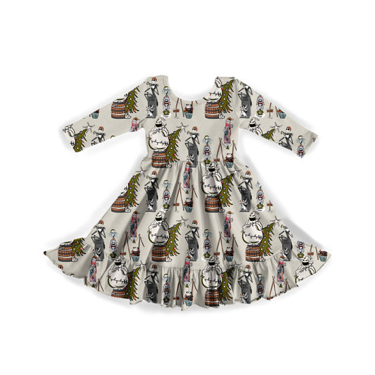 Frightfully Festive Youth Twirl Dress **PreOrder**