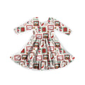 Holiday Postmarks Youth Twirl Dress **PreOrder**
