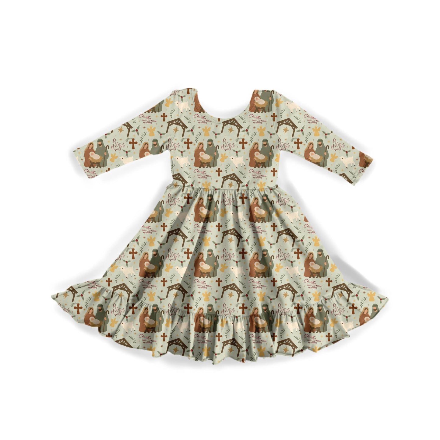 Oh Holy Night Youth Twirl Dress **PreOrder**
