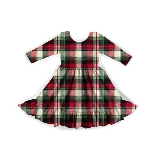 Yuletide Tartan Youth Twirl Dress **PreOrder**