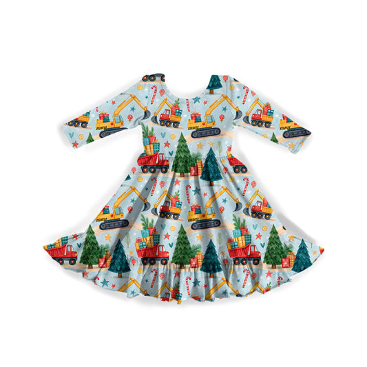Merry Construction Youth Twirl Dress **PreOrder**