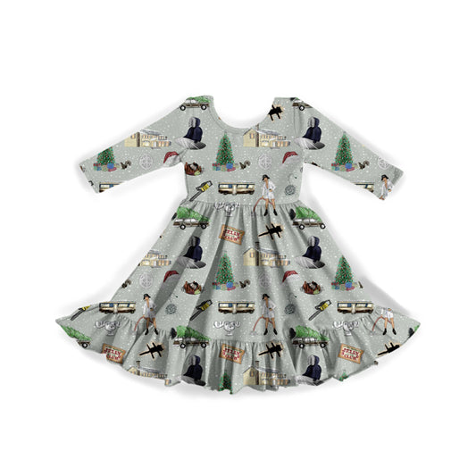 Griswold Greetings Youth Twirl Dress **PreOrder**