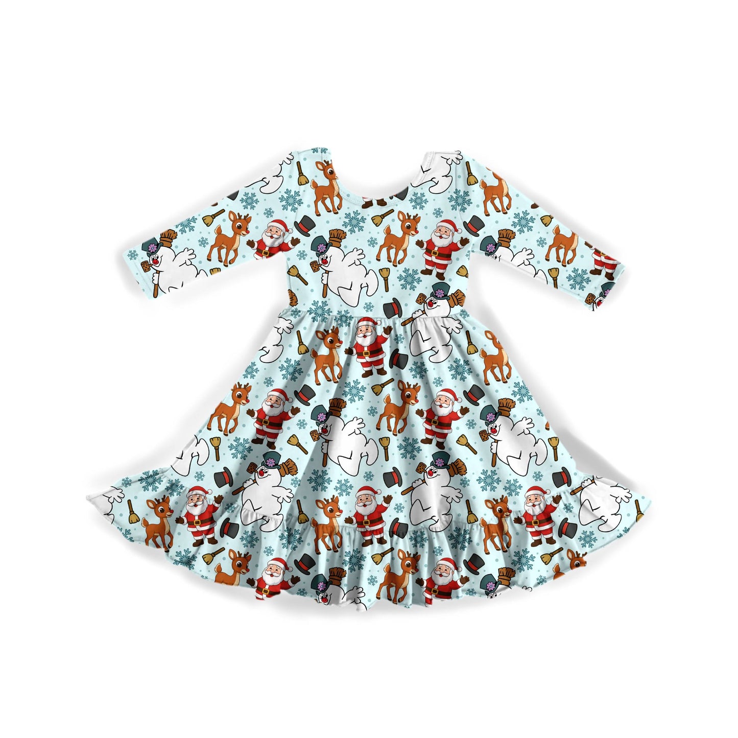 Frosty Friends Youth Twirl Dress **PreOrder**