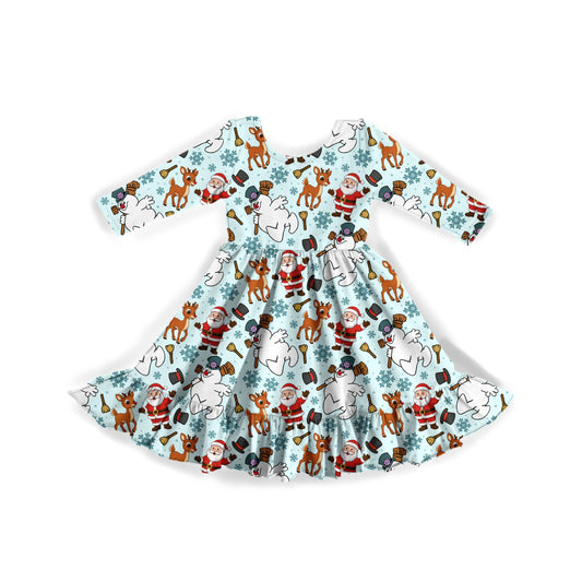Frosty Friends Youth Twirl Dress **PreOrder**