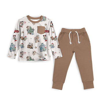 Christmas Characters Boys Pant Set **PreOrder**