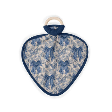 Blue Bow Darling Bamboo Lovey **PreOrder**