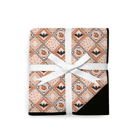 Pumpkin Patchwork Plush Blanket **PreOrder**