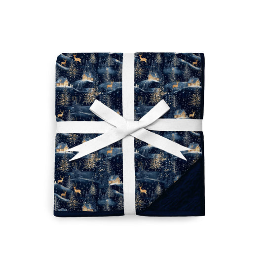 A Woodland Winter Cozy Plush Blanket **PreOrder**